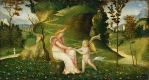 Venus and Cupid in a Landscape by Giorgione da Castelfranco
